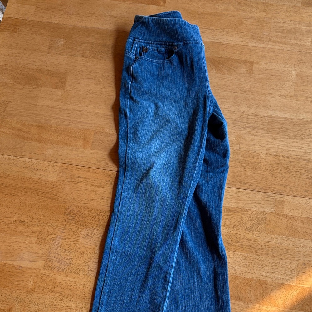 QVC Women's Straight Leg Jeans in Rich Blue